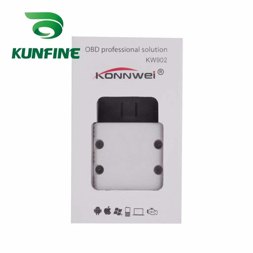 KUNFINE KW902 WI-FI ELM327 Авто OBD2 читателя Кода мини ELM327 KW902 WI-FI диагностического рабочий инструмент для IOS/ android/iPhone