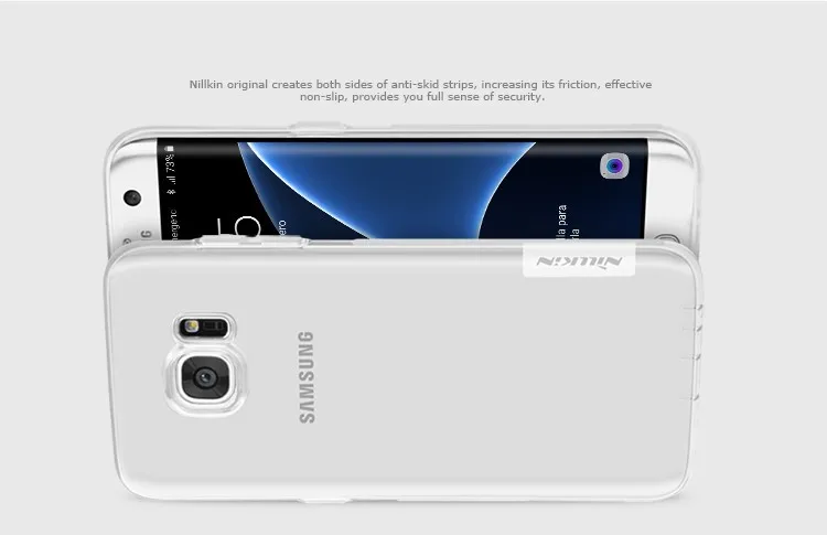 Ультратонкий прозрачный чехол NILLKIN из ТПУ для samsung Galaxy S7 Edge, прозрачный мягкий чехол из ТПУ для задней панели, посылка в розницу