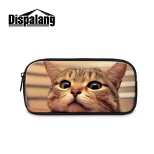 Креативные канцелярские принадлежности милые животные кошка печать женские косметические шкатулки Детская сумка для карандашей офисные принадлежности для школьников, студентов ручка для детей сумка
