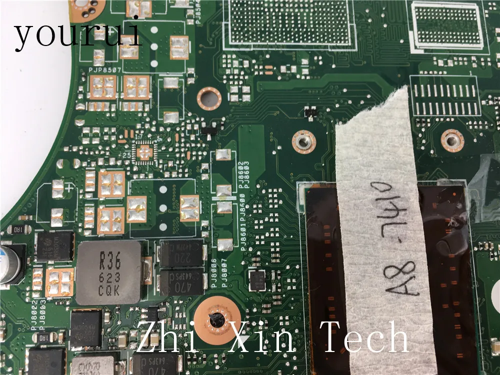  yourui For ASUS X555DG X555YA Laptop Motherboard REV 2.0 4GB RAM A8-7410U CPU Fully Test Free Shipp