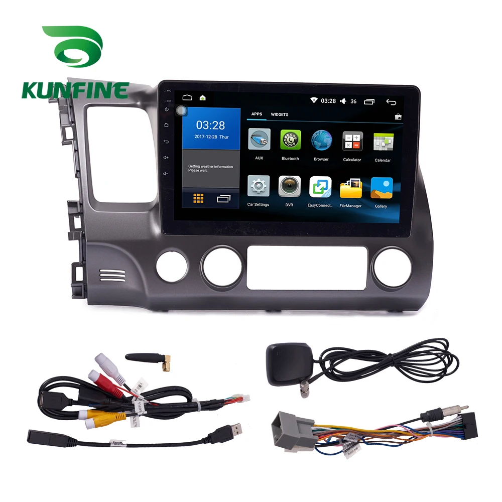 

Octa Core 1024*600 Android 8.1 Car DVD GPS Navigation Player Deckless Car Stereo for Honda Civic 2004-2011 Radio Headunit Wifi