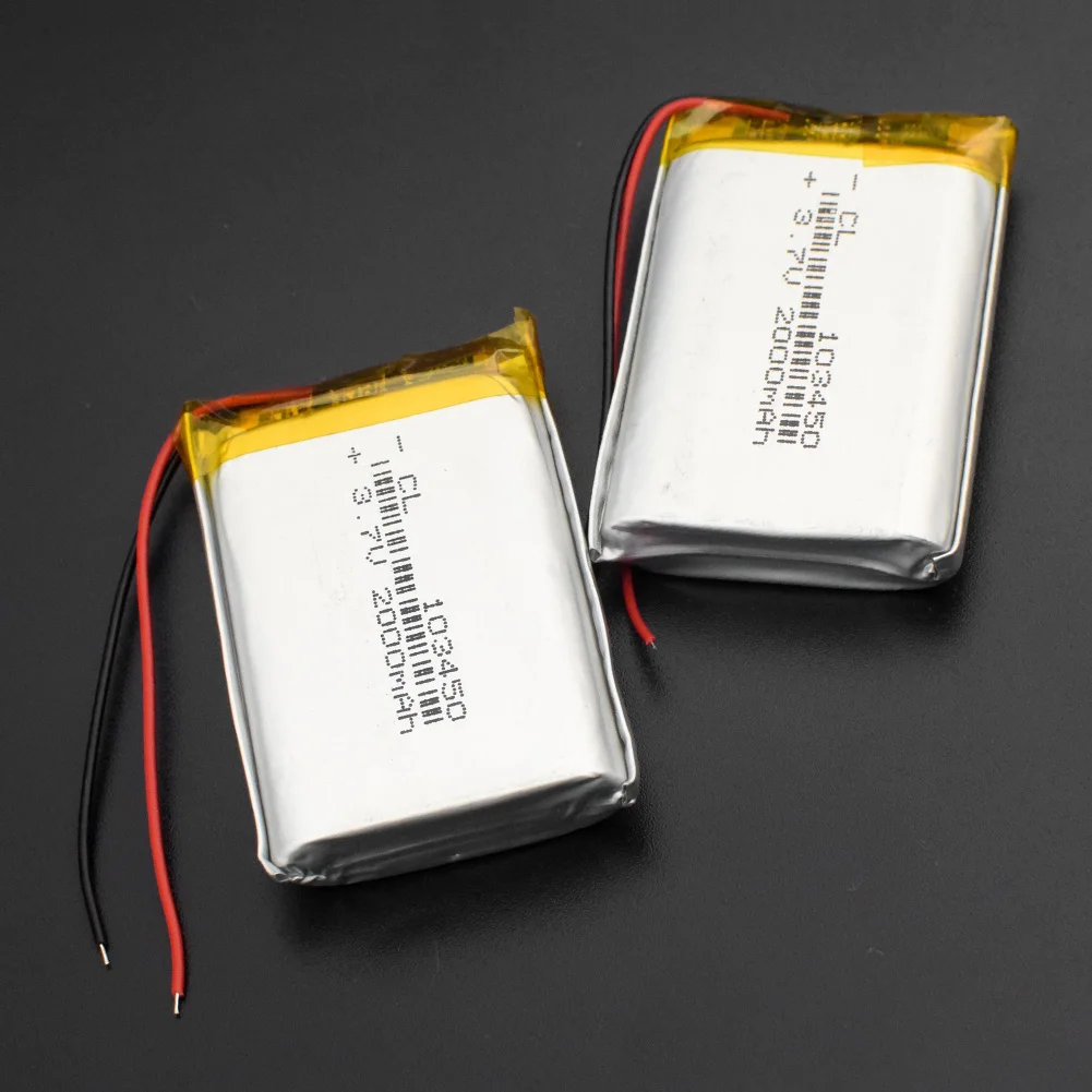 Для Bluetooth спикера 103450 3,7 в 2000 мАч Lipo батарея Замена литий-ионных Lipo ячеек литий-полимерная аккумуляторная батарея