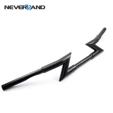 Neverland матовый черный " мотоцикл ручка Z-ручки для Harley Honda Yamaha Сузуки Кавасаки Триумф D35
