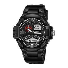 Мужские спортивные часы цифровые светодиодные милитари часы мужские модные повседневные наручные часы из искусственной кожи