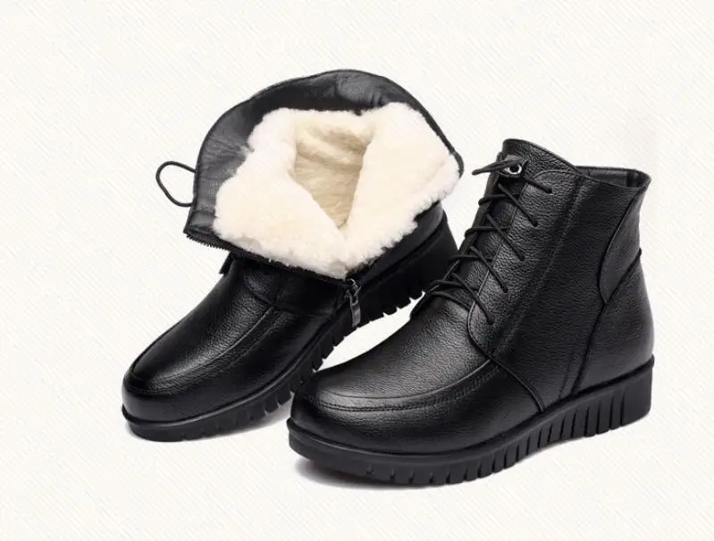 SunNY Everest winter boots womens botas woman boots real leather sheep