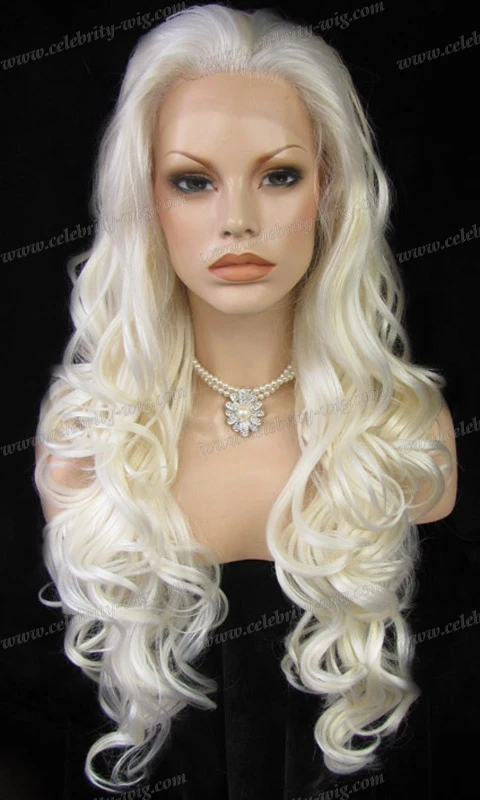 Pruik blond krul Outlet