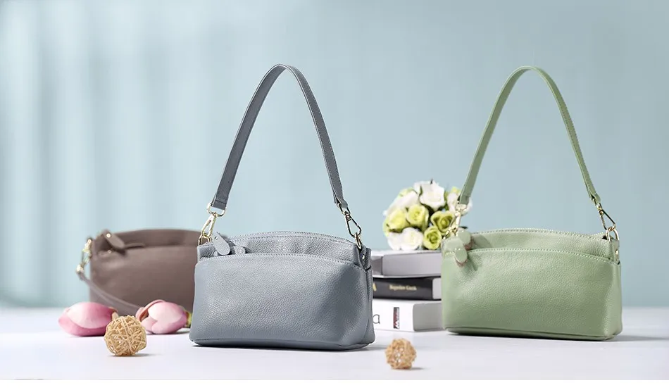 REALER сумки на ремне для женщин натуральная кожа женская сумка сплошной конструкции способа хорошее качество цвет синий, черный зеленый фиолетовый