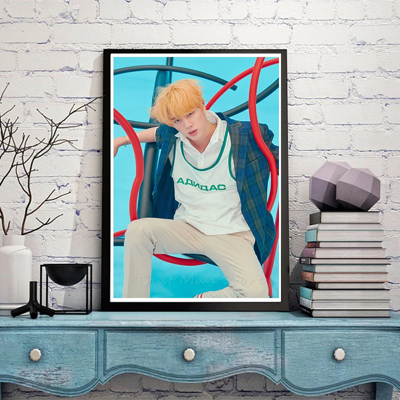 Kpop bangtan постер с прозрачным изображением настенные наклейки для украшения дома