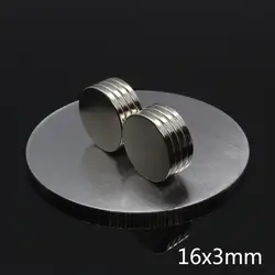 10 шт. 16x3 мм N40 очень сильный неодимовый магнит редкоземельный магнит 16*3 мм Класс маленький диск круглого магнита