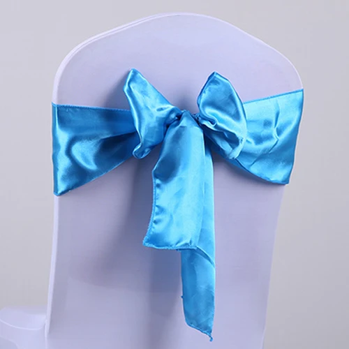 sky blue satin sash