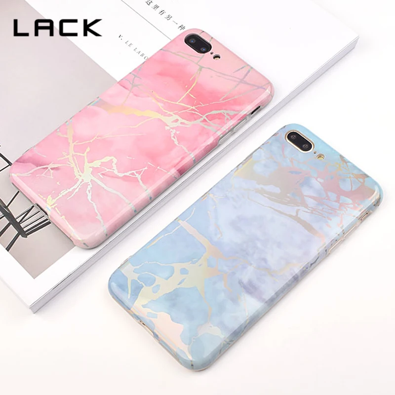 

LACK Fashion Laser Marble Texture Phone Case For iphone 6 6S 7 8 Plus Soft IMD Mobile Phone Back Cover Coque For iphone 6 Funda