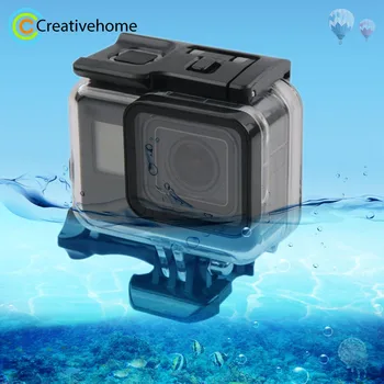 

45m Waterproof Housing Protective Case + Touch Screen Back Cover for GoPro NEW HERO /HERO6 /5, with Buckle Basic Mount & Screw