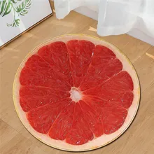Круглый ковер фруктовый принт арбуз напольный коврик для детской комнаты декор мягкие ковры Противоскользящие коврики компьютерное кресло коврик vloerkleed#15