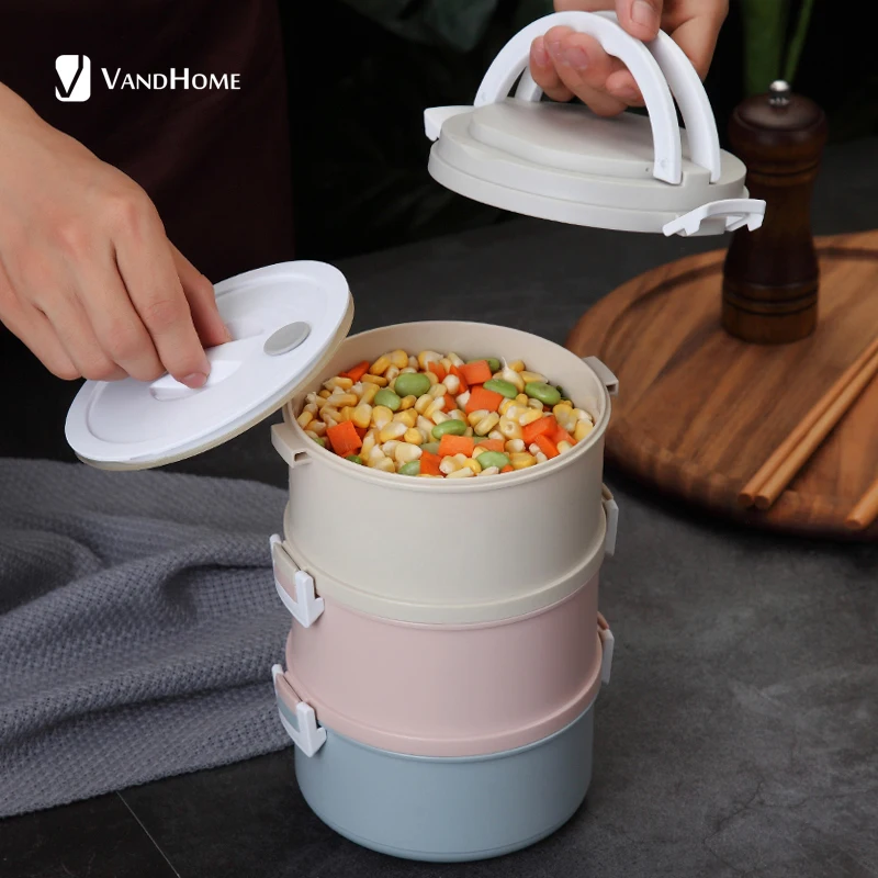 VandHome микроволновый Ланч бокс для детей японский пластиковый детский Бенто