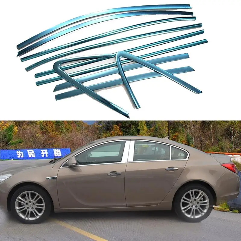 

Car Decoration Strips Trim For Opel Insignia 2014 2015 Stainless Steel Full Window Trim Car-styling OEM-4-10 Window Decoration