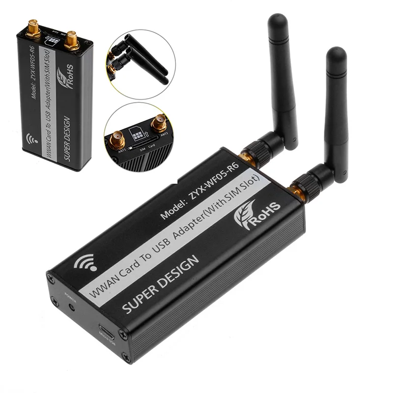 

1 PC NGFF(M.2) to USB Adapter With SIM Card Slot for WWAN/LTE/4G Module NEW