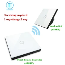 EU Standard Touch switch+Wireless Stick Touch Switch(Touch Remote Controller),touch switch shape remote controller 30m