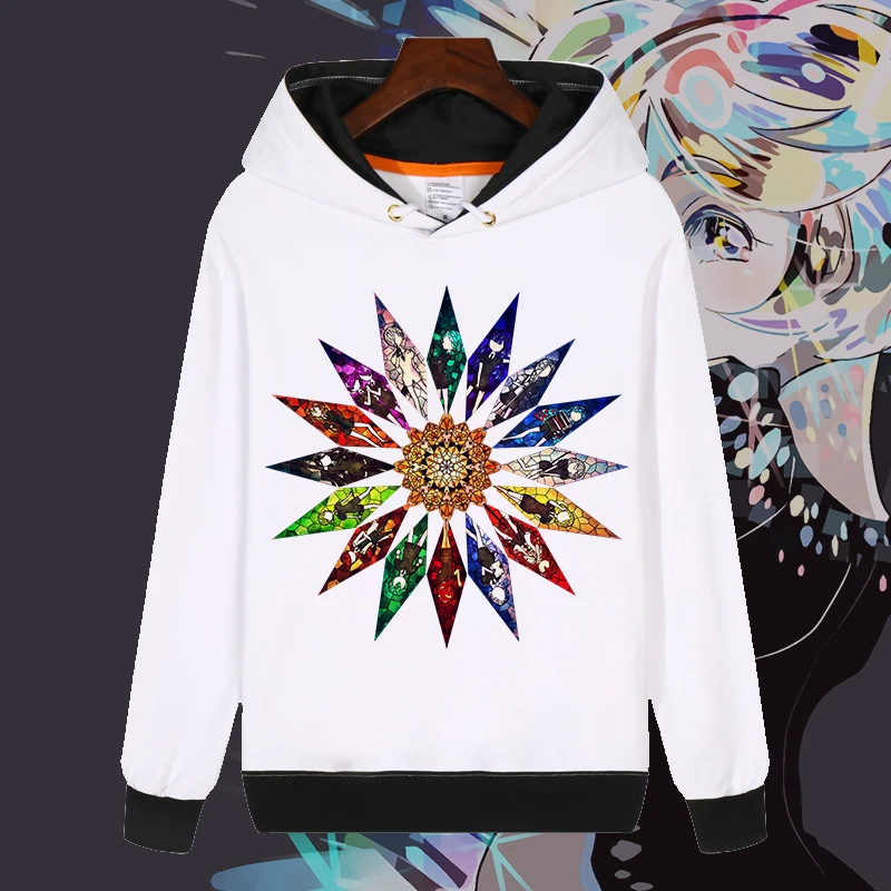 Модные толстовки с капюшоном белая толстовка в стиле аниме хауки no Kuni Phosphophyllite