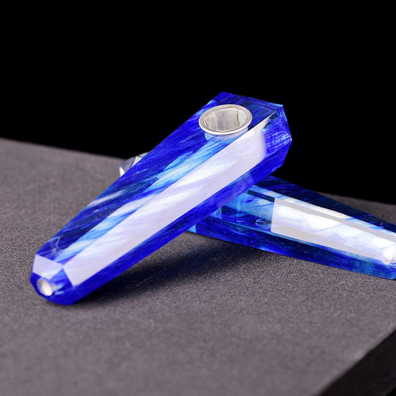 blue smelting smoking tobacco pipe (1)_副本