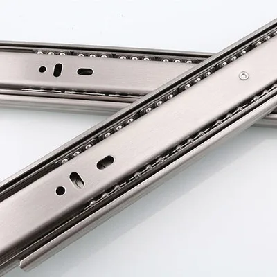

Free shipping Drawer track, drawer slide, three rail drawer, guide rail, slide rail, furniture hardware fittings, slipway