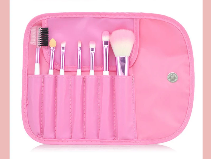 7 Pcs Natural Eye Makeup Brushes Tool Set Cosmetic Foundation Make Up Brushes Bag Eyeshadow Eyebrow Eyelash Lip Brush Beauty Kit (6)