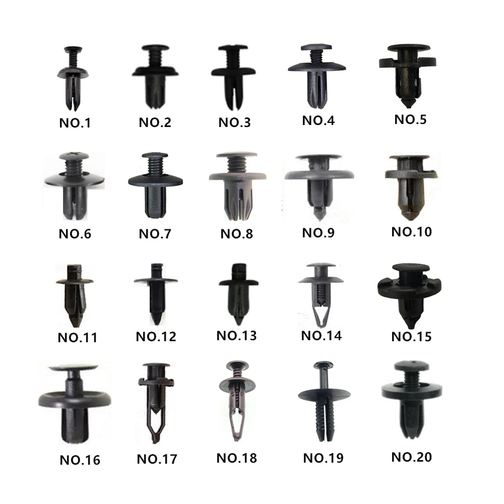

100PCS Car Bumper Fender Plastic Rivets Fastener For Renault VW Nissan Honda Toyota Ford Buick Audi Skoda Kia Citroen BYD Volvo