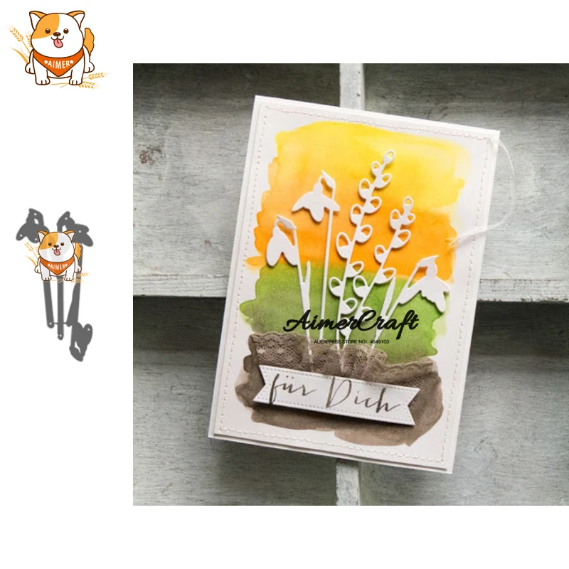 

3PCS Flower Plant Metal Cutting Dies Scrapbooking Stencil For DIY Paper Card Decorative Embossing Die Cut Craft Dies New 2019