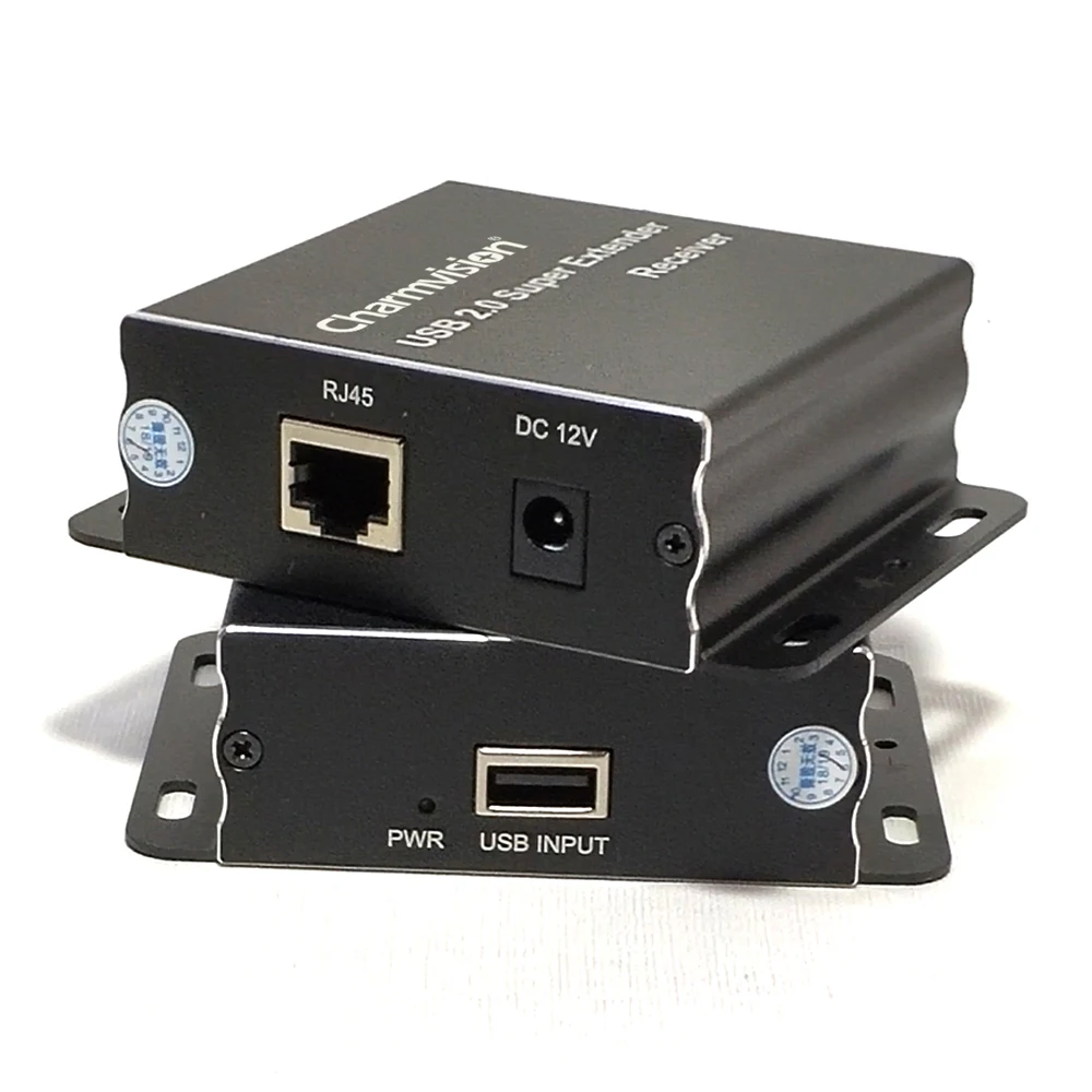 USB удлинитель Charmvision EU204P 100 м с 4 портами 480 Мбит/с|USB-хабы| |