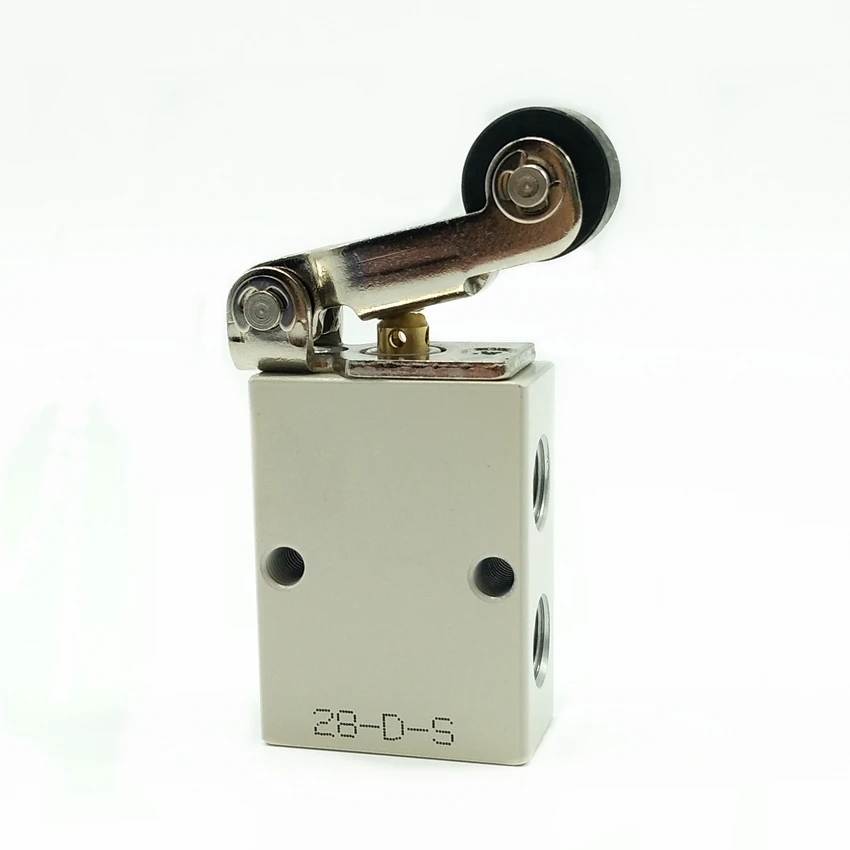 3//2 Way M5 Screw Thread Limit Switch Pneumatic Mechanical Valve