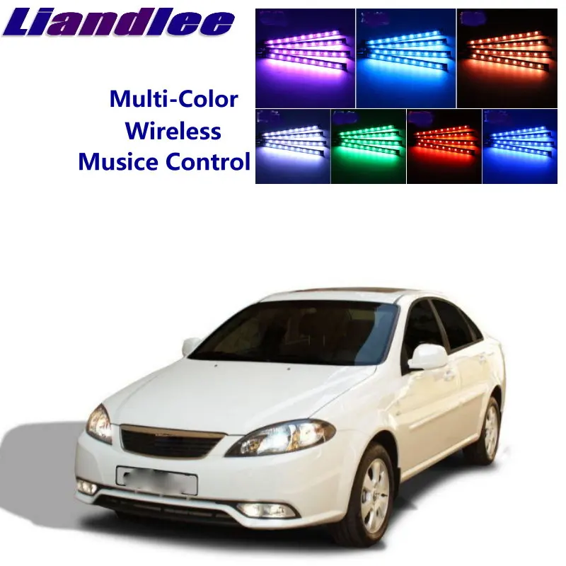 LiandLee Car Glow Interior Floor Decorative Atmosphere Seats Accent Ambient Neon light For Daewoo Lacetti Nubira Gentra J200