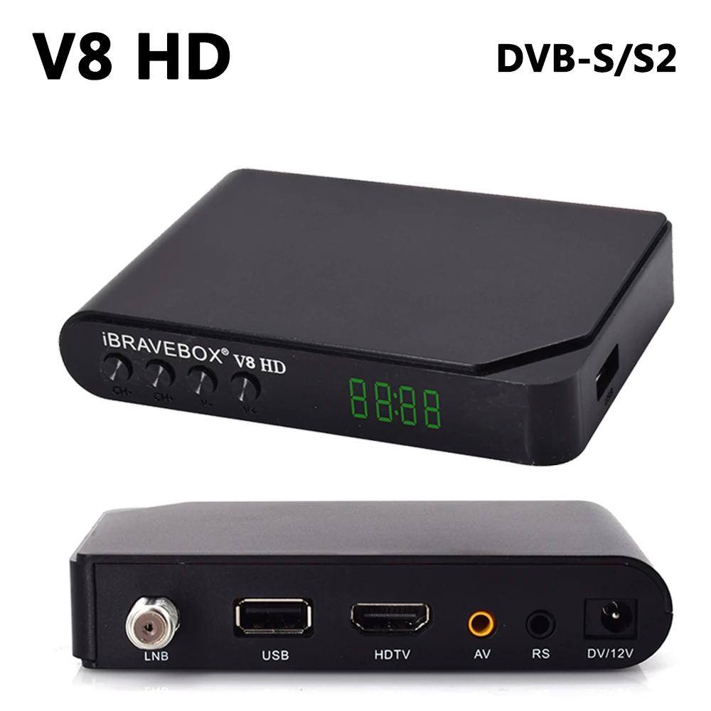 V8 HD DVB-S2 AC3 спутниковый ресивер с 1 год Cccam Clines для Испании Европы 1080P Full HD tv Turner DVB-S цифровой рецептор