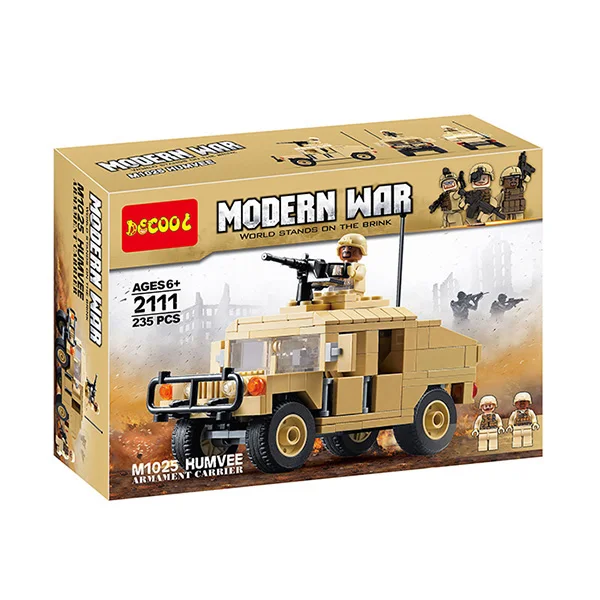 2111 Superhero Modern War Humvee Armarent Carrier SWAT Action Figures