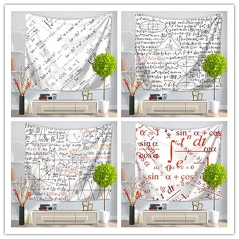 

Creative math question tapestry 6 design wall hanging fresco home decoration yoga mat beach towel sofa cover party backdrop