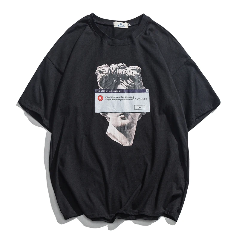 

Funny Michelangelo Statue David Print Tshirts Harajuku Casual Streetwear Tops Tees Hip Hop Summer Short Sleeve T Shirts