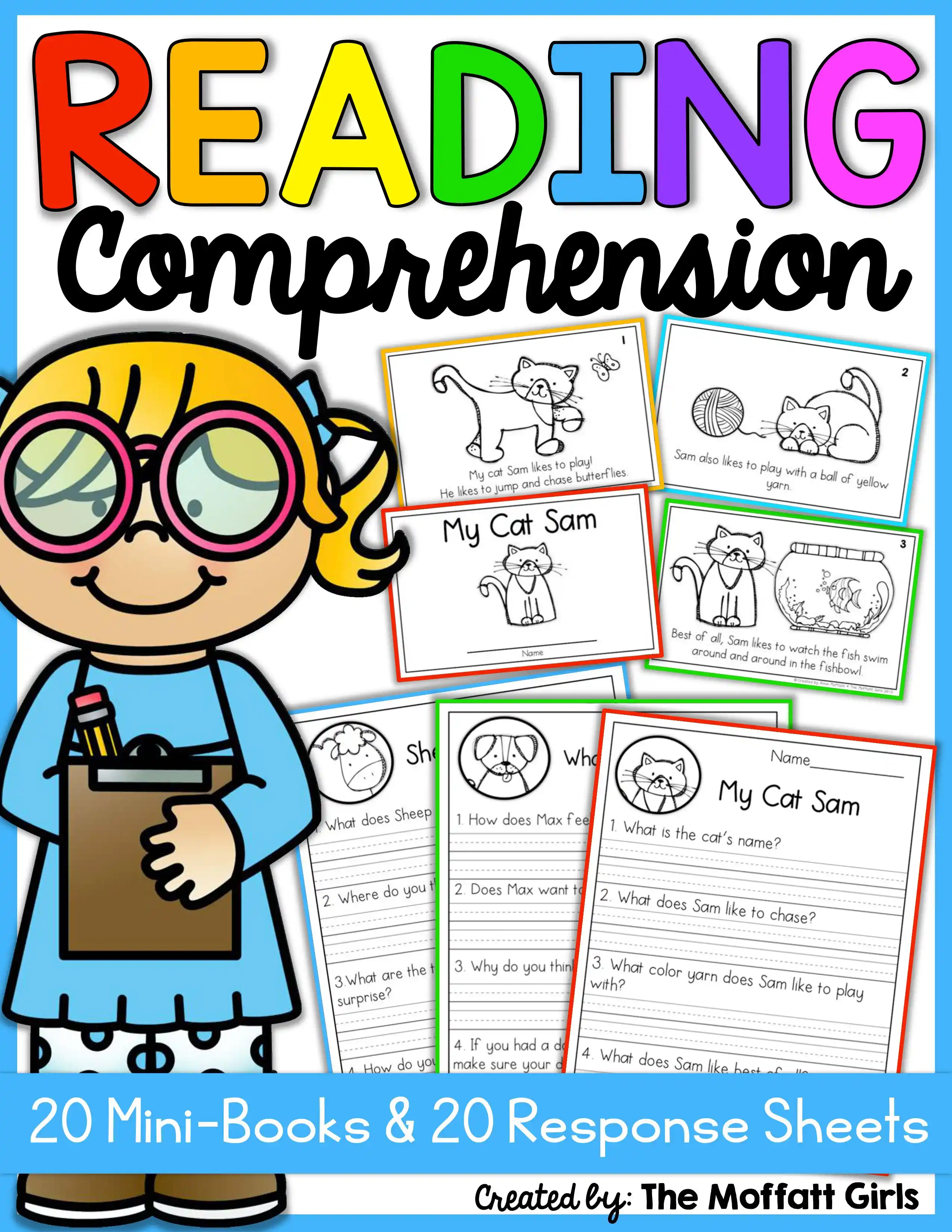 63PCS/Set Reading Comprehension Packet Learn English Word Exercise - 63PCS/Set Reading Comprehension Packet Learn English Word Exercise