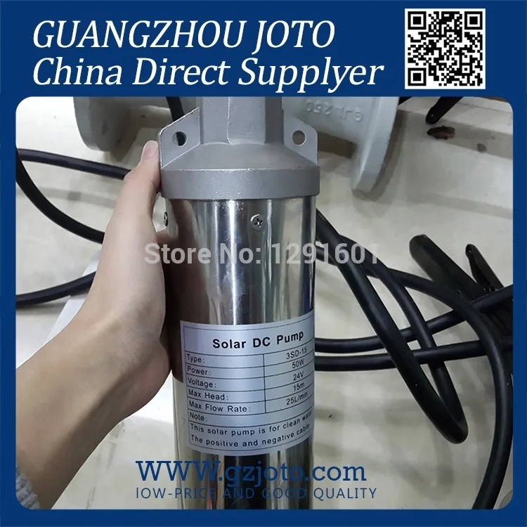

1500L/H 24V Deep Well Solar Water Pump Model:3JD-15