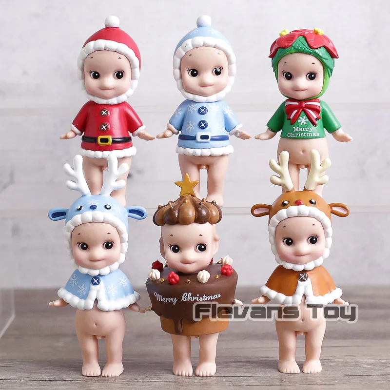 

Sonny Angel 2018 Christmas Series Mini PVC Action Figures Japan Cartoon Kawaii Sonny Angel Collectible Dolls 6pcs/set