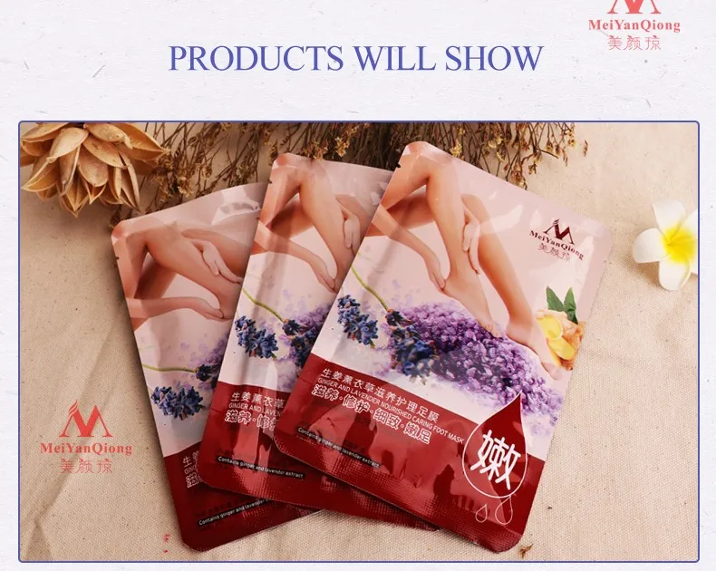 Remover a Pele Gengibre e Lavanda Cuidados com os Pés Morta Esfoliante Máscara Nutrida Peeling Cutículas Calcanhar Pés Cuidados Creme pé 15 High Quality Beleza e saúde