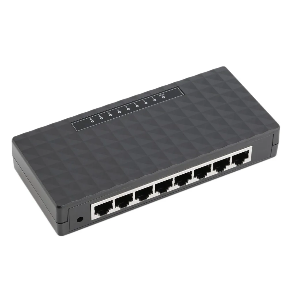 Новые 8-Порты и разъёмы концентраторы Gigabit Ethernet 1000 Мбит настольный коммутатор Fast сети