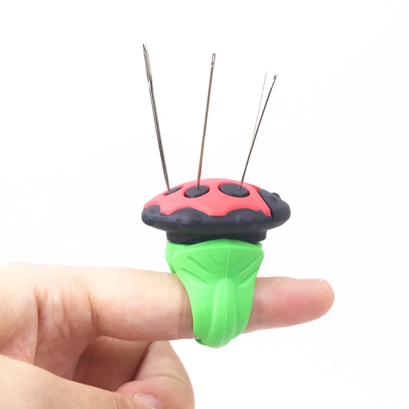 Новый милый цветок и серьги &quotБожья коробка&quot палец кольцо Вышивание Pincushion с