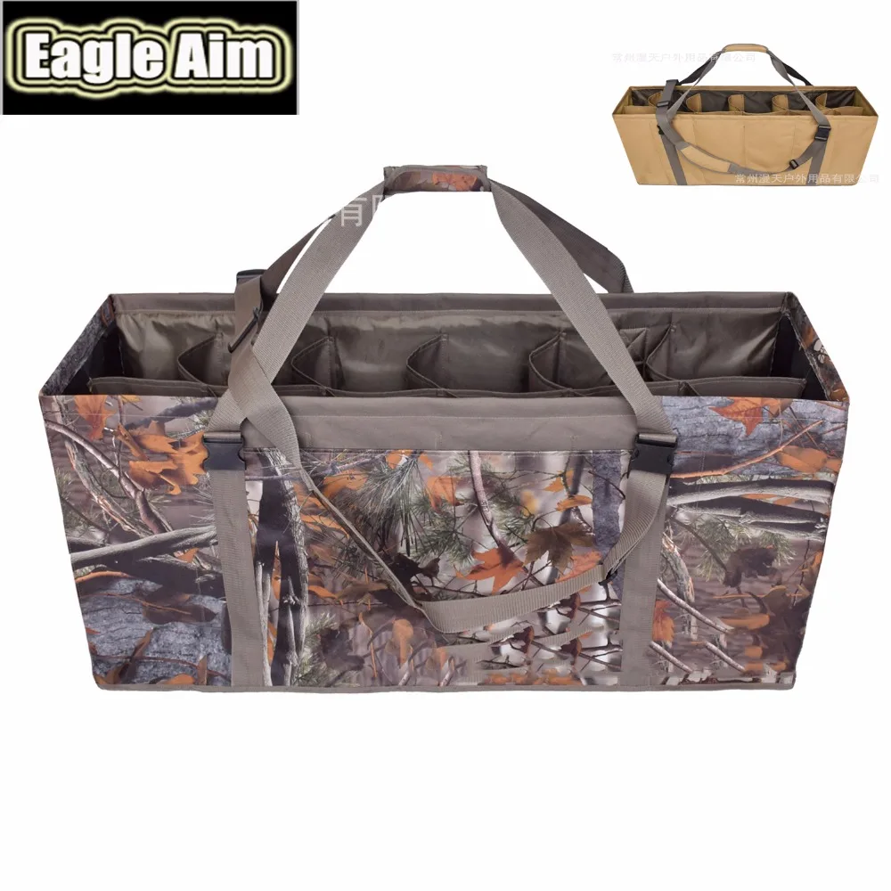 

The New 12 Slot Lifelike Duck Decoy Bag Adjustable Shoulder Strap Strap For Goose Duck Turkey Hunting Bag