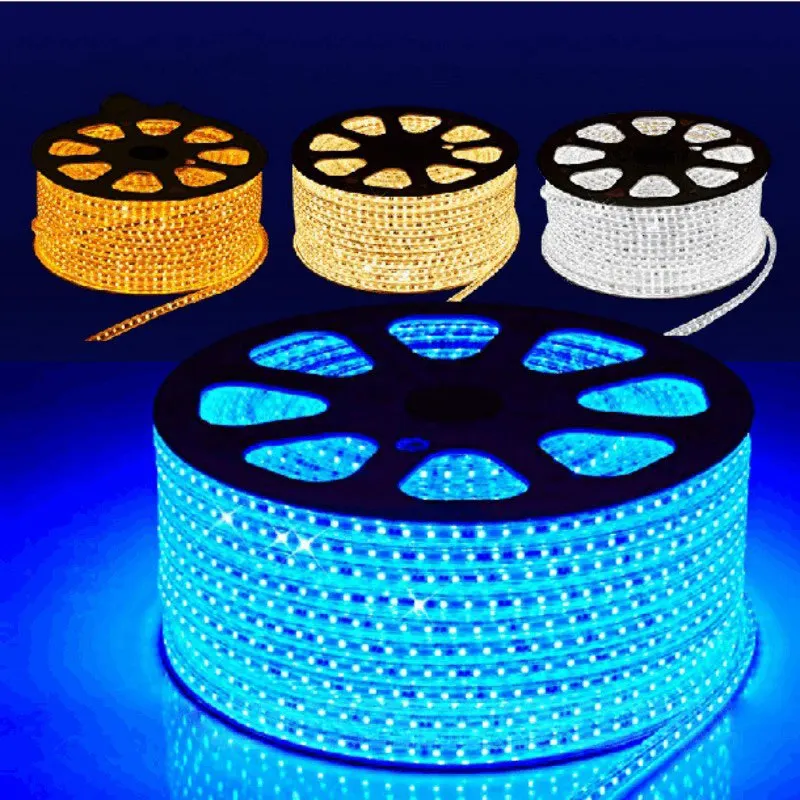 

LED Strip 5M/30M 110-220V SMD 5050 Flexible Led Strip Light give Power Plug 60 leds/m IP65 Waterproof led Ribbon Freight charge