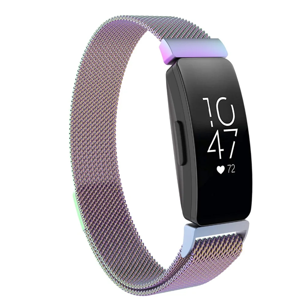 Миланская лента для Fitbit inspire/inspire HR ремешок для активности браслет из нержавеющей стали+ пленка для экрана для fitbit inspire чехол