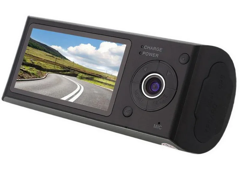 Двойной Камера 140 градусов Широкий формат 2,7 дюймов TFT ЖК-дисплей с gps 3D G-Сенсор автомобиля Видеорегистраторы для автомобилей Cam видео