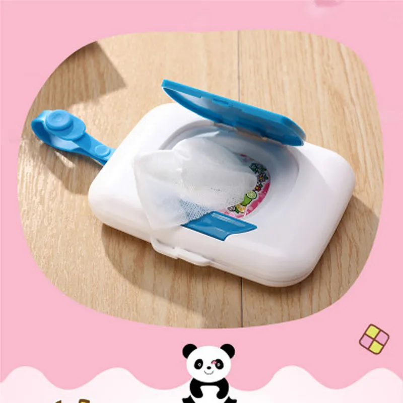 

Saingace new! hot Baby Travel Wipe Case Child Wet Wipes Box Changing Multifunction Paper towels Dispenser cute Storage Holder