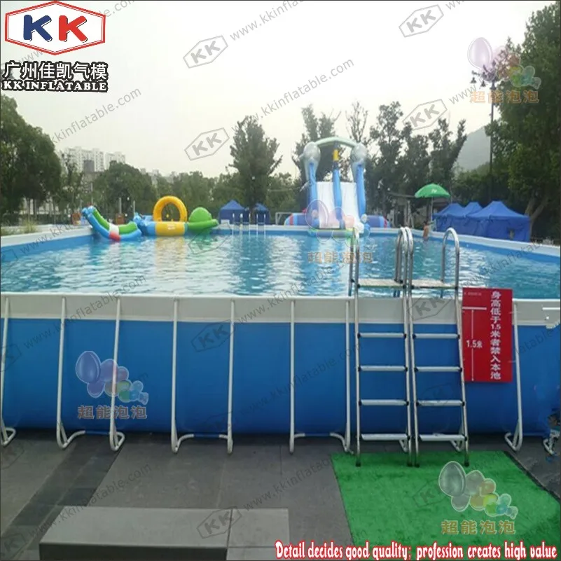 

KK Backyard Above Ground Swimming Pool, Metal Frame Pool With Ladders