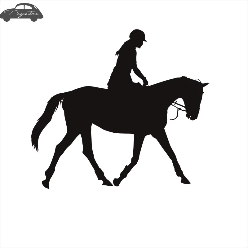 Horse Riding Racing Decal Car Cowboy Sticker Horserace Poster Vinyl Wall Decals Pegatina Decor Mural Sticker