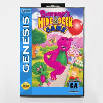 

Barney's Hide & Seek Game Game Cartridge 16 bit MD Game Card With Retail Box For Sega Mega Drive For Genesis