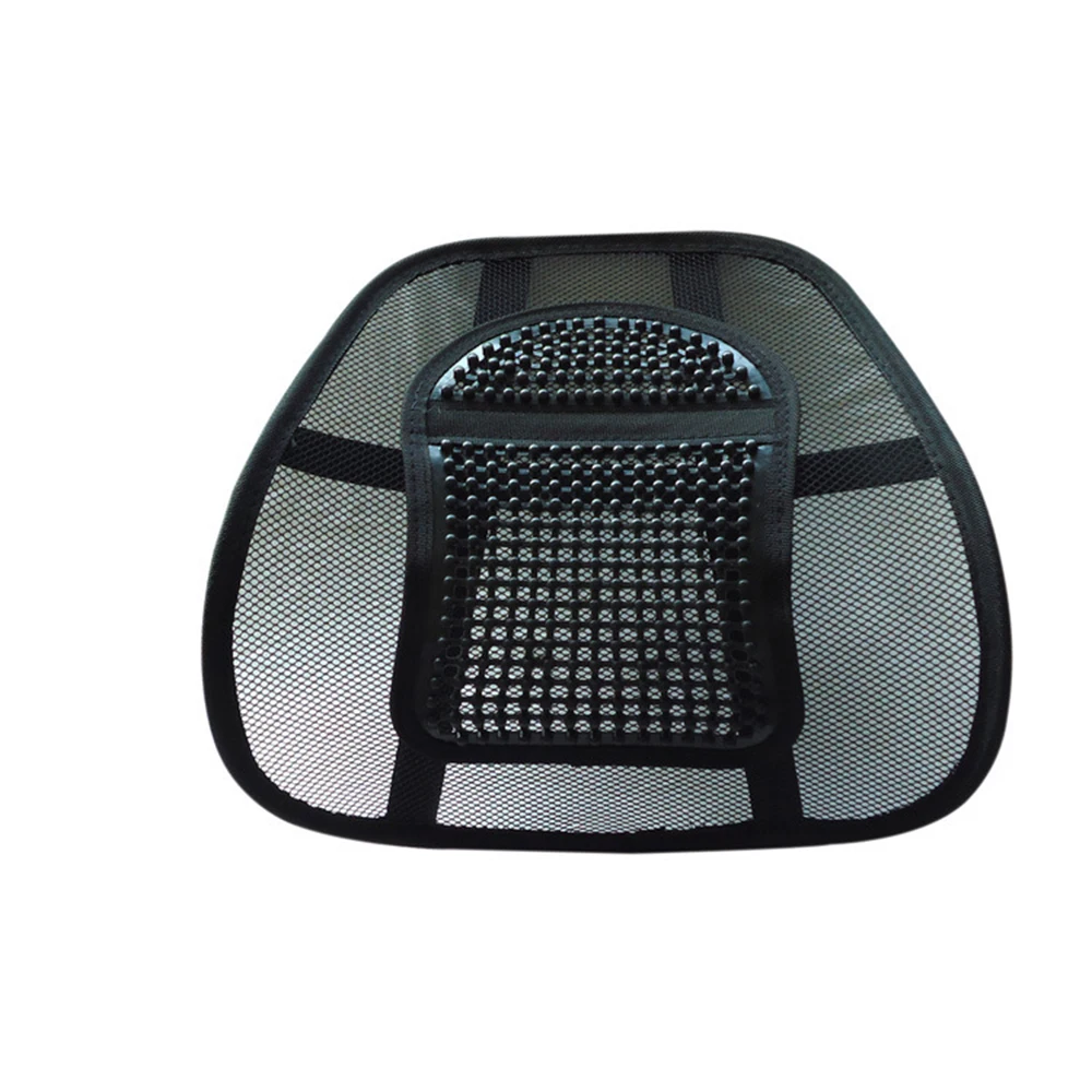 Black Massage Lumbar New Car Accessories Office Support Ice Mesh Cushion lumbar Pillow Comfort Relief Pressure |