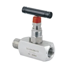 Игольчатый клапан регулируемый DN3-DN25 мужской женский из нержавеющей стали с резьбой 316 высокого давления управление потоком запорный игольчатый клапан